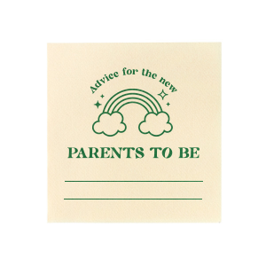 Offer a spectrum of insight with the Rainbow Wisdom Baby Shower Napkin, adorned with a modern rainbow graphic. Invite guests to share their parenting advice, creating a keepsake of collective wisdom for the expectant parents. A heartfelt touch for any baby shower.