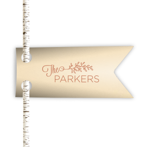 Enhance each toast with the Vine Branch Wedding Straw Tag, where 'The' unfurls into a lush vine of foliage, artfully leading to the newlyweds' shared surname. This creative flourish transforms every sip into a celebration of the couple's union.