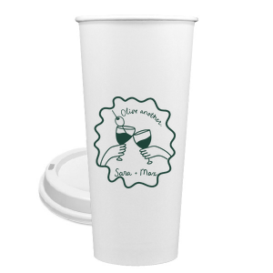 Celebrate one of a kind memories with the Olive Another Cheers Cup! The cheeky yet trendy design features a hand-drawn pair of cheersing glasses within a ribbon frame. Customize the design with your choice of text and foil stamp colors to best match your taste.