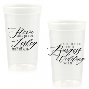 Our custom Clear 16 oz Stadium Cup with Matte Black Ink Cup Ink Colors are a must-have for your next event—whatever the celebration!