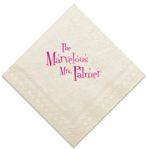 If you are planning a 50's themed birthday party or bachelorette, this napkin is an affordable way to bring home the theme!