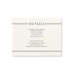 Classic Crest Details Card