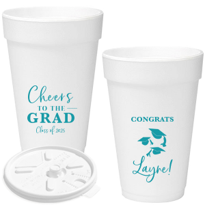 Class of 2022 Foam Graduation Party Cups — When it Rains Paper Co. |  Colorful and fun paper goods, office supplies, and personalized gifts.