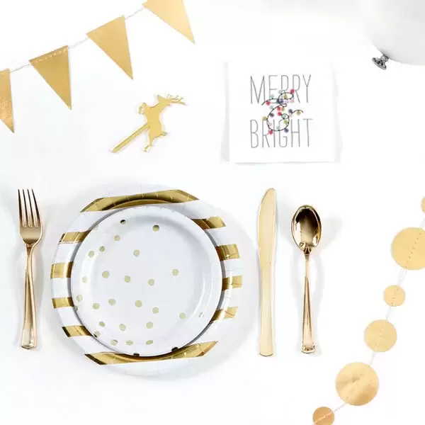 Set a fab Christmas party table with For Your Party