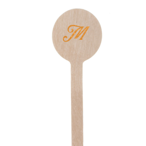 The Monogrammed Elegance Stir Stick features a sophisticated, one-sided design that showcases a single initial in an exquisite, art deco-inspired typeface. Add a dash of personalized flair to your beverages, making every sip an experience to remember. Ideal for lending a touch of refined style to any cocktail hour or special event.