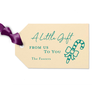 The ever-popular Poptone Mint Luggage Gift Tag with Matte Lipstick Red Foil has a Candy Cane With Bow graphic and is good for use in Holiday, Christmas themed parties and couldn't be more perfect. It's time to show off your impeccable taste.