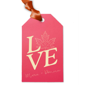 Leaf LOVE Gift Tag