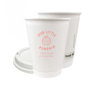 ForYourParty's elegant Matte Light Coral Ink 8 oz Paper Coffee Cup with Lid with Matte Light Coral Ink Cup Ink Colors has a Pumpkin graphic and is good for use in Thanksgiving, Halloween themed parties and couldn't be more perfect. It's time to show off your impeccable taste.