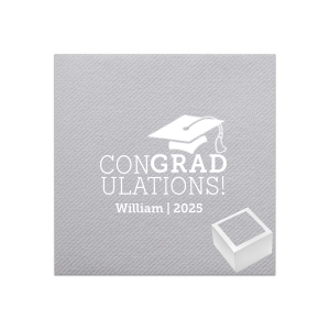 Say Congratulations in a different way, come with a creative idea! The ConGRADulations! Cap Napkin Reception Set will be a gift that you'll be proud of! 