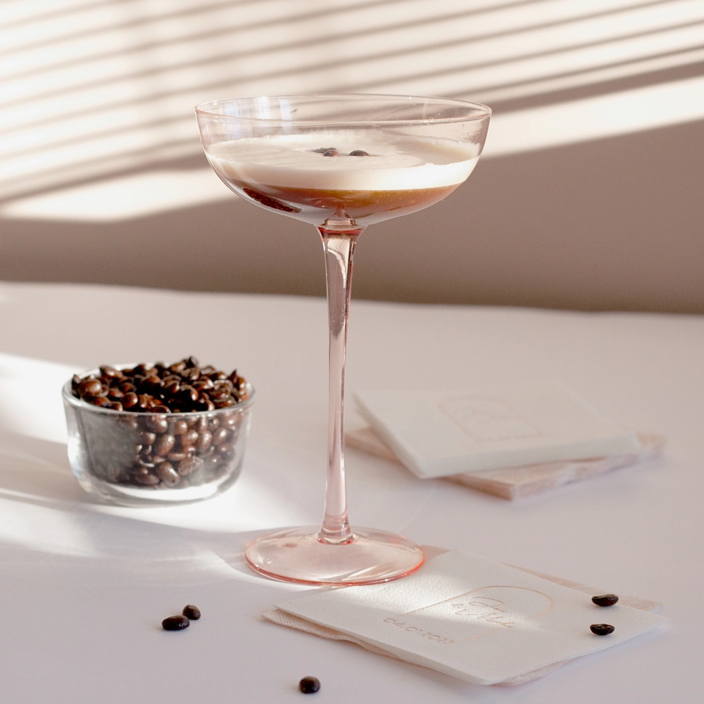 step three for espresso martini recipe