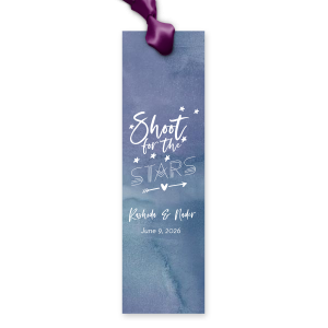 Light up your celebration with the Shoot for the Stars Wedding Sparkler Sleeve. This energetic design, featuring twinkling stars and a heart-pierced arrow, encourages guests to aim high and celebrate love's bright future. Perfect for adding a magical touch to significant moments, from the first dance to the grand exit. Let your love story sparkle under the stars!