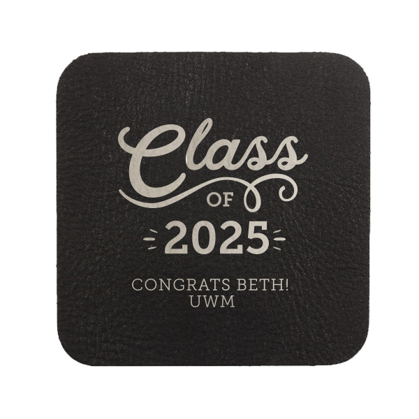 Our beautiful custom White Round Coaster with Shiny Turquoise Foil are a must-have for your next event—whatever the celebration!