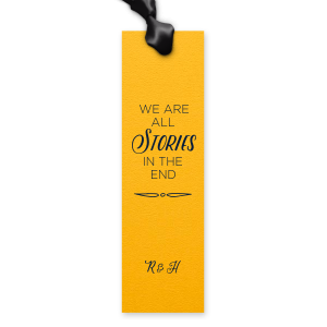 Mark your place in life's narrative with the We are All Stories Bookmark, echoing a profound quote with space for your chapter's title. It's a literary nod to life's unfolding tale, perfect for bibliophiles and life enthusiasts alike.
