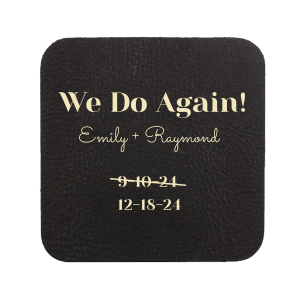 Your Skinny Stacked Initials Square Coasters