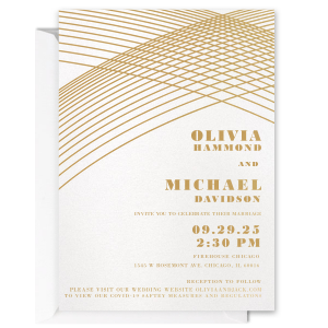 Golden Arches Wedding Invitation