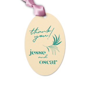 Special Thank You Names Gift Tag, Luggage Tag - Letterpress