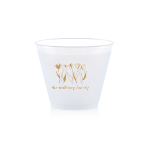 Let the Adventure Begin - 9oz Frosted Unbreakable Plastic Cup #139 - Custom  - Bridal Wedding Favors, Wedding Cups, Party Cups, Favor