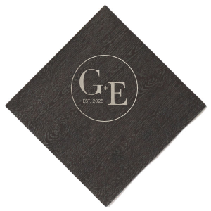 ForYourParty's elegant Dark Navy Cocktail Napkin with Shiny Green Tea Foil will make your guests swoon. Personalize your party's theme today.