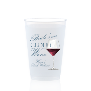 The On Cloud Wine Full Color Cup is a perfect addition to your next birthday, engagement or bridal shower! The cool and sleek full color design is screen printed with your choice of customizable text to best match your party's unique vibes.
