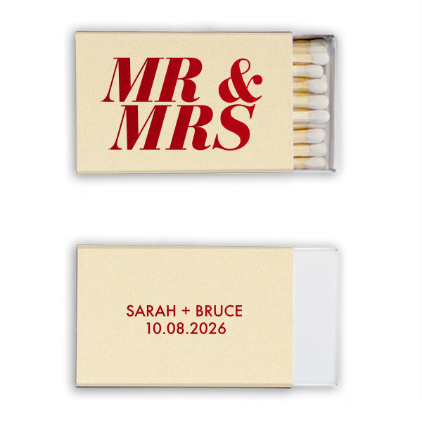 Bold Mr. & Mrs. Matches