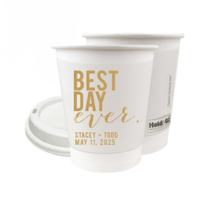 Best Day Block Paper Cup