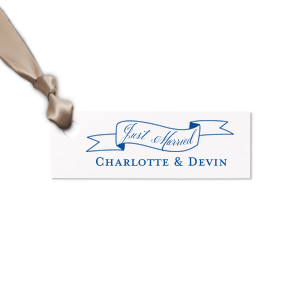 Our personalized Natural Ivory Rectangle Gift Tag with Shiny 18 Kt Gold Foil has a Banner 2 graphic and is good for use in Accents, Frames themed parties and couldn't be more perfect. It's time to show off your impeccable taste.