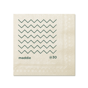 This minimal birthday party accessory is perfect for a modern birthday. Featuring a minimalist chevron design, you can personalize this product with your name and the age you are turning. 