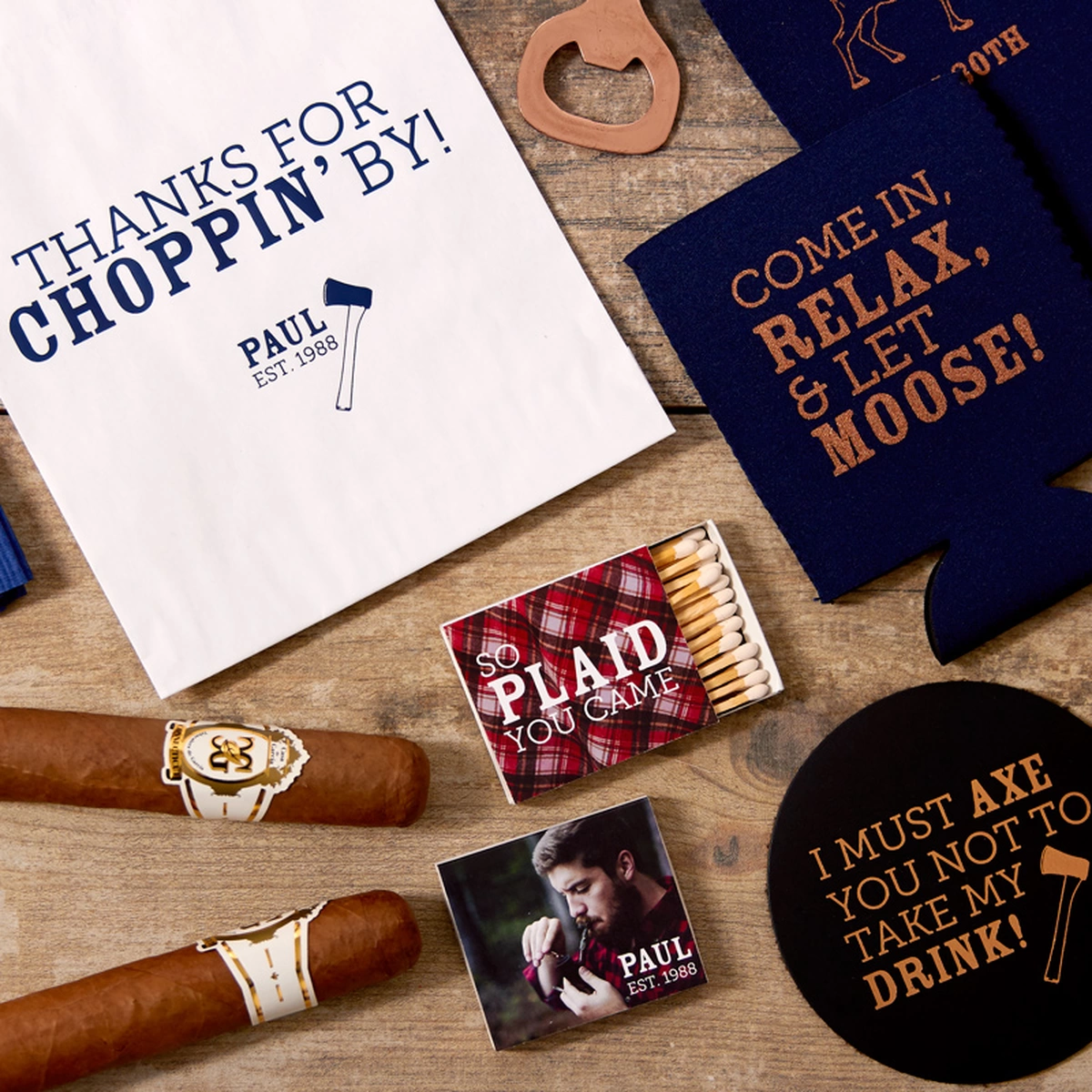 personalized party favors and barware