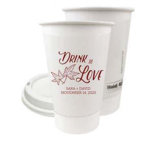 16 oz. Fall Blessings Autumn Wreath Disposable Paper Coffee Cups