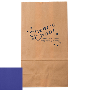 Send off your guests with a dash of British flair using the British Bash Gift Bag. Adorned with the spirited 'Cheerio Chaps' amidst a sparkle of stars, this bag carries your personalized message of thanks, making every farewell a delightful occasion.