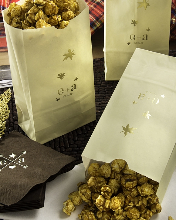 Personalized Wedding Favors Popcorn Bags