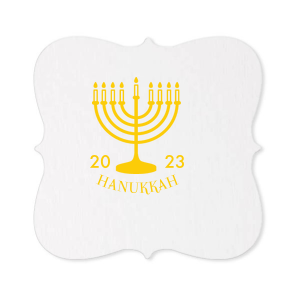Menorah Hanukkah Coaster