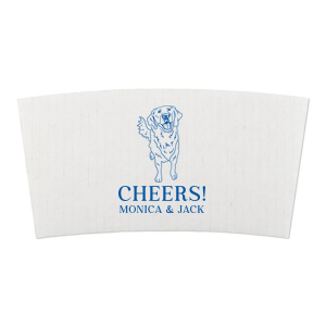 The Golden Retriever Coffee Sleeve is perfect for pet lovers looking to show off their fuzzy friend! 