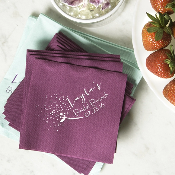 Brunch Personalized Cocktail Napkin