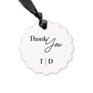 Do you want to add a unique final touch to present? We got your back! Now you have a chance to celebrate with your loved ones and give them a customized Script Wedding Thank You Letterpress Gift Tag with a wonderful graphics together with your name on it! Be different, be special! 