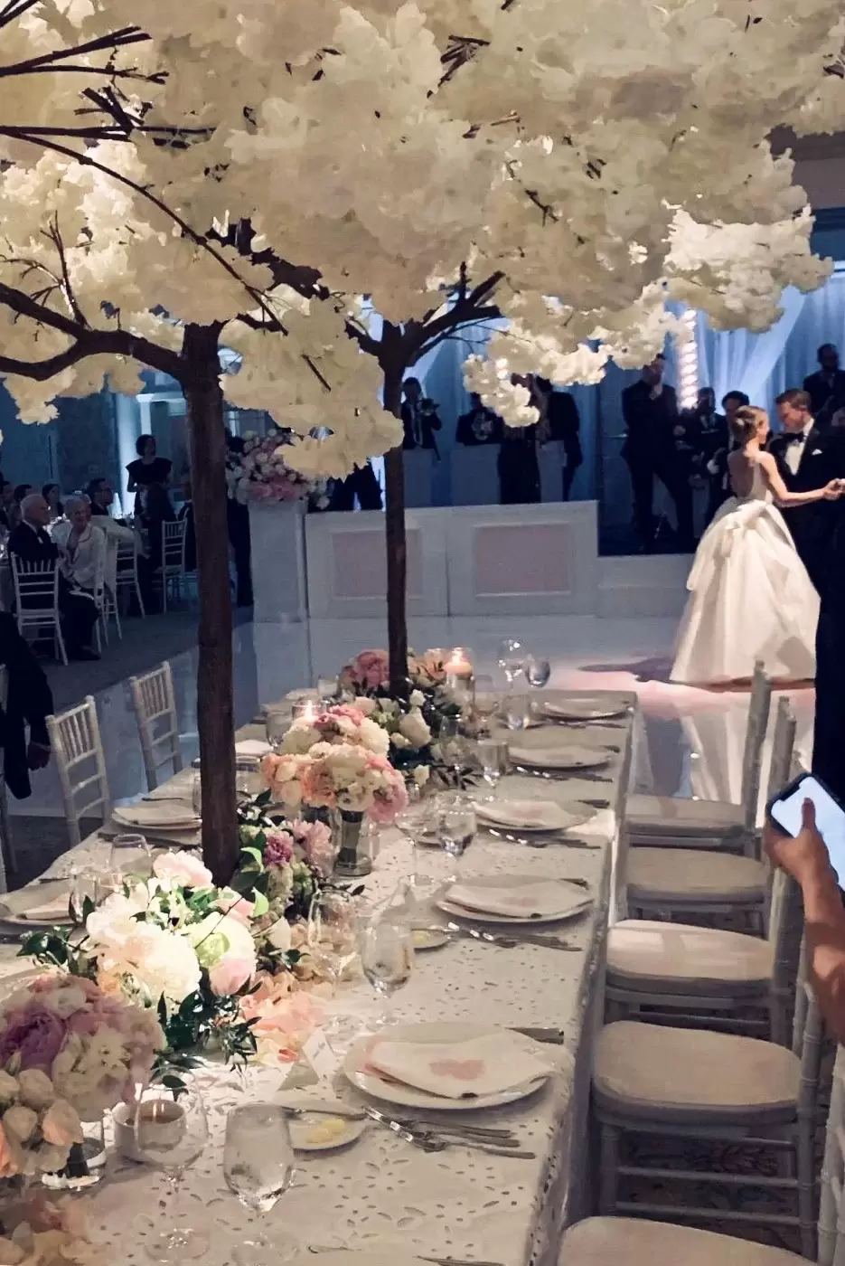 gorgeous reception design at Preppy Pink Luxury wedding