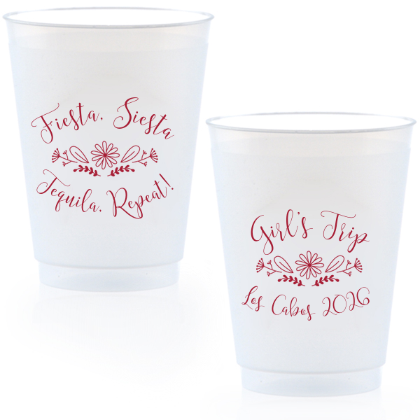 Our beautiful custom 12 oz Frosted Plastic Cup with Matte Lipstick Red Ink Colors has a Sunflower Floral graphic and a a sassy saying and will add that special attention to detail that cannot be overlooked.