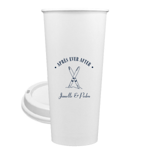 Enjoy a hot beverage after hitting the slopes served in the Après Ever After Paper Cup. The sporty design is perfect for when you need to warm yourself at home or on holiday. Customize the design to give it your own unique and personalized touch.