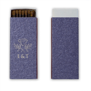 Personalized Shimmer Navy 30 Strike Matchbook with Shiny 18 Kt Gold Foil has a Floral Gem graphic and is good for use in Floral, Trendy, Geometric themed parties and will add that special attention to detail that cannot be overlooked.