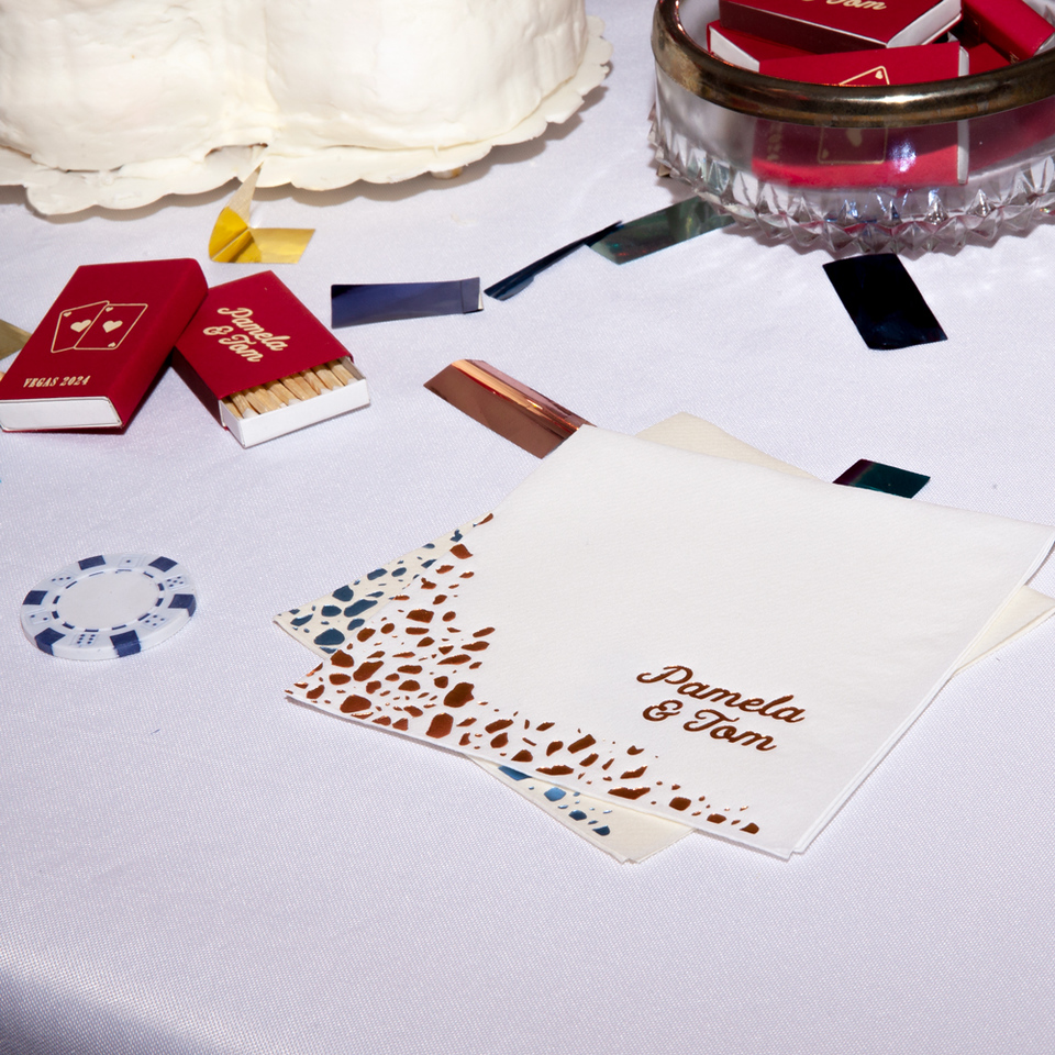 Vegas Baby Retro Names Napkin