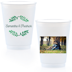 Personalized Wedding 16oz Frosted Cups #1962 – SipHipHooray