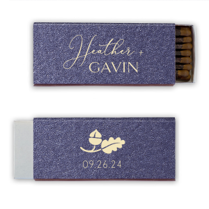 Our personalized Natural NEW Royal Blue Classic Matchbox with Shiny 18 Kt Gold Foil has a Accent 12 graphic and is good for use in Accents themed parties and will look fabulous with your unique touch. Your guests will agree!