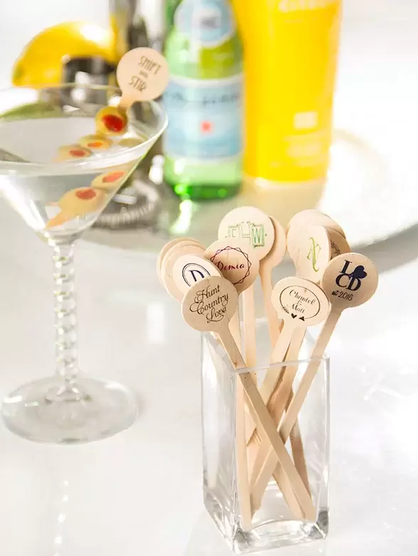 Personalized Cocktail Stirrers for your home bar 