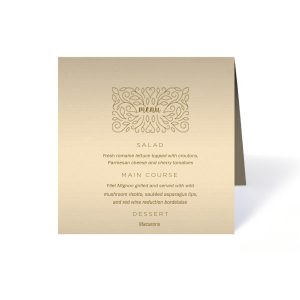 Shop Classic 5x7 Menu with Foil and Minimal Floral Frame graphic at For Your Party. Customize this menu to complement your Frames, Floral, Trendy themed parties.