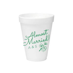 Our personalized 12 oz Styrofoam Cup with Matte Eggplant Ink Cup Ink Colors has a Spring Blossom graphic and is good for use in Floral themed parties and couldn't be more perfect. It's time to show off your impeccable taste.