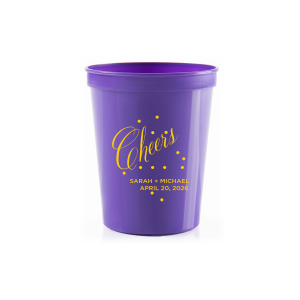 The Cheers Bubble Cup will look fabulous with your unique touch. Your guests will agree!