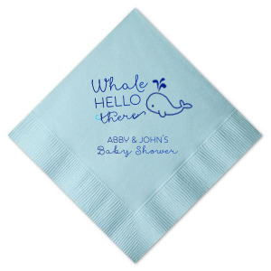 Monogrammed baby 2024 shower napkins