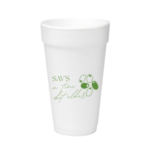 Celebrate another year with the A Tini Bit Older Birthday Cup. The devilishly clever design is customizable in the screen print ink color and cup style of your choice. 