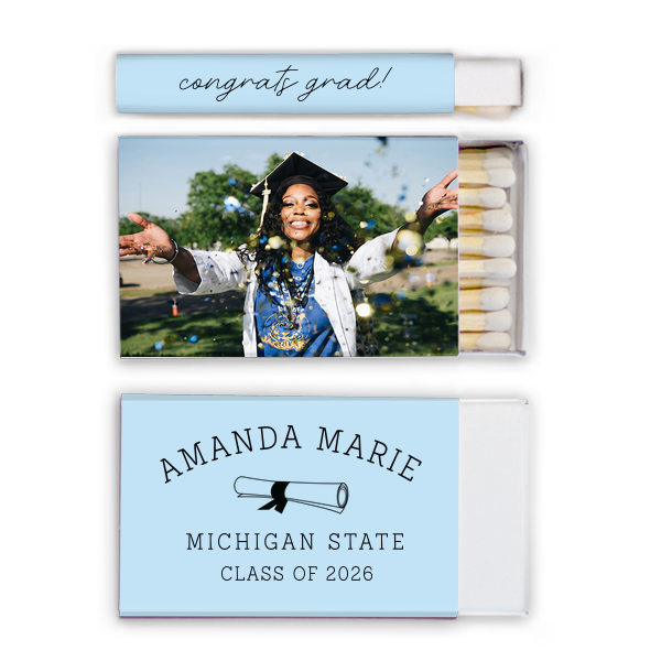 Diploma Custom Photo Matchbox