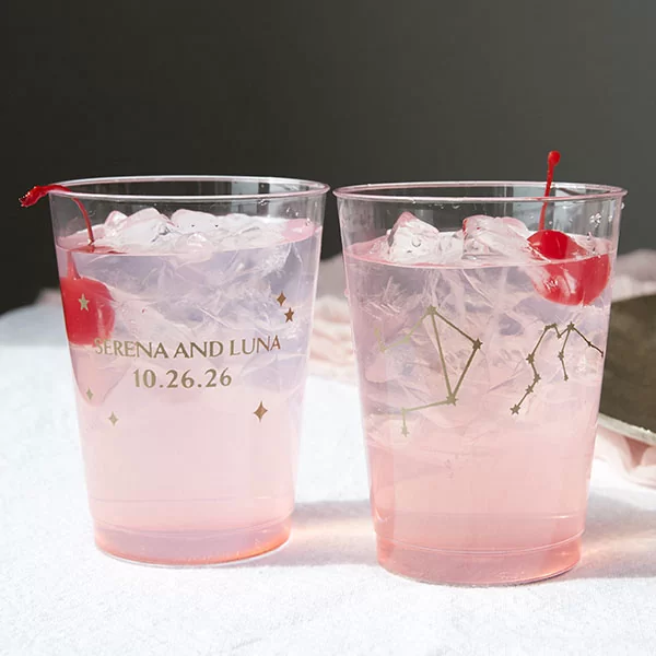 Written in the Stars cups filled